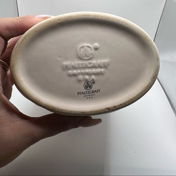 Pfaltzgraff Aura Pink Basketweave Utensil Holder/Vase - Picture 8 of 8